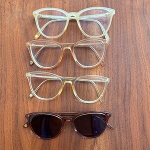 Garrett Leight eye glasses and sunglasses Star and Magician
